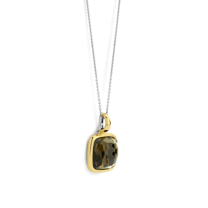 Pendentif TI SENTO argent 925 Plaqué Or Khaki