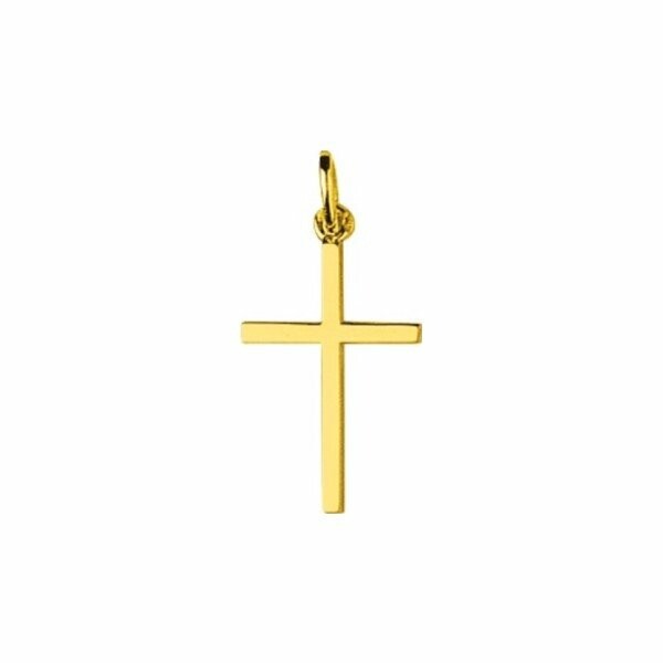 Pendentif Croix Délicate en Or Jaune 18K