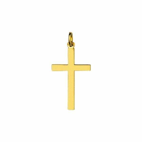 Pendentif Croix Or Jaune 18K Délicat 0,85g