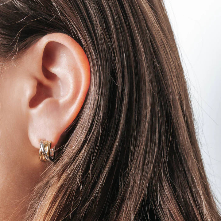 Boucles d'Oreilles TI SENTO Créoles Dorées 7960SY