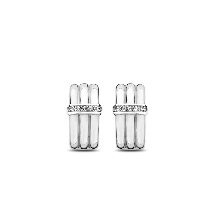 TI SENTO Earrings 7979ZI | Argent & Zirconium | Élégance Art Déco
