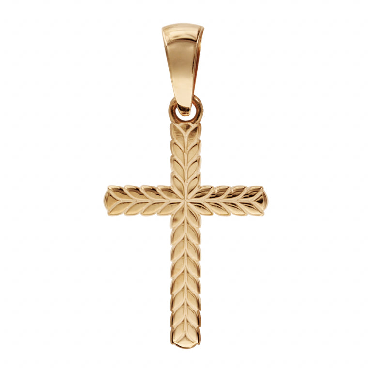 Croix Plaqué Or Tressée