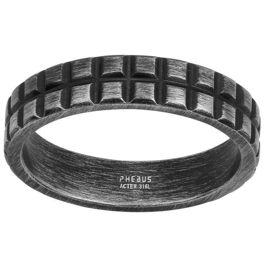 BAGUE ACIER IP VINTAGE - Bijouterie Cordier