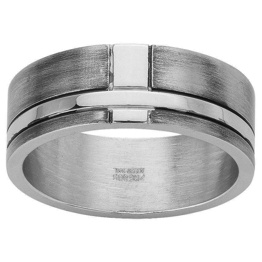 BAGUE ACIER VINTAGE - Bijouterie Cordier