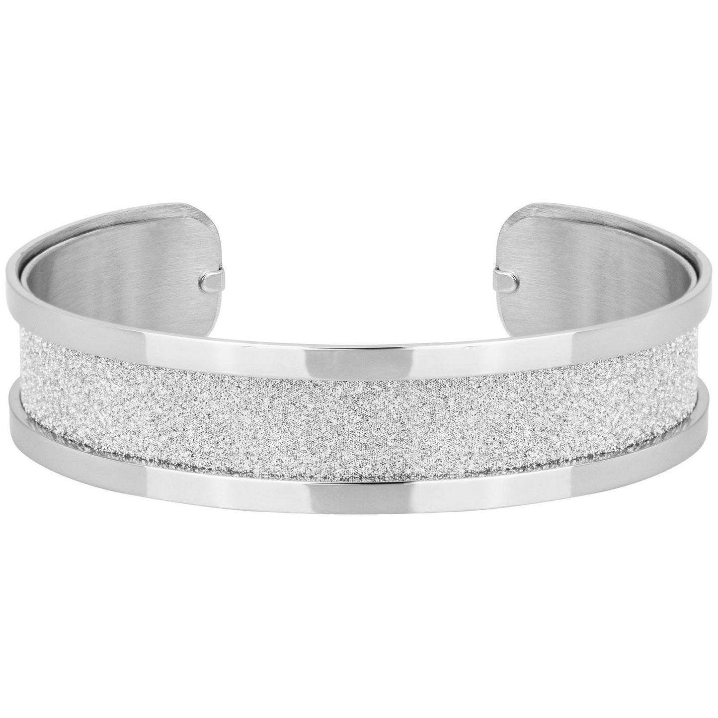BANGLE ACIER GLITTER BLANC DIAM.60 - Bijouterie Cordier