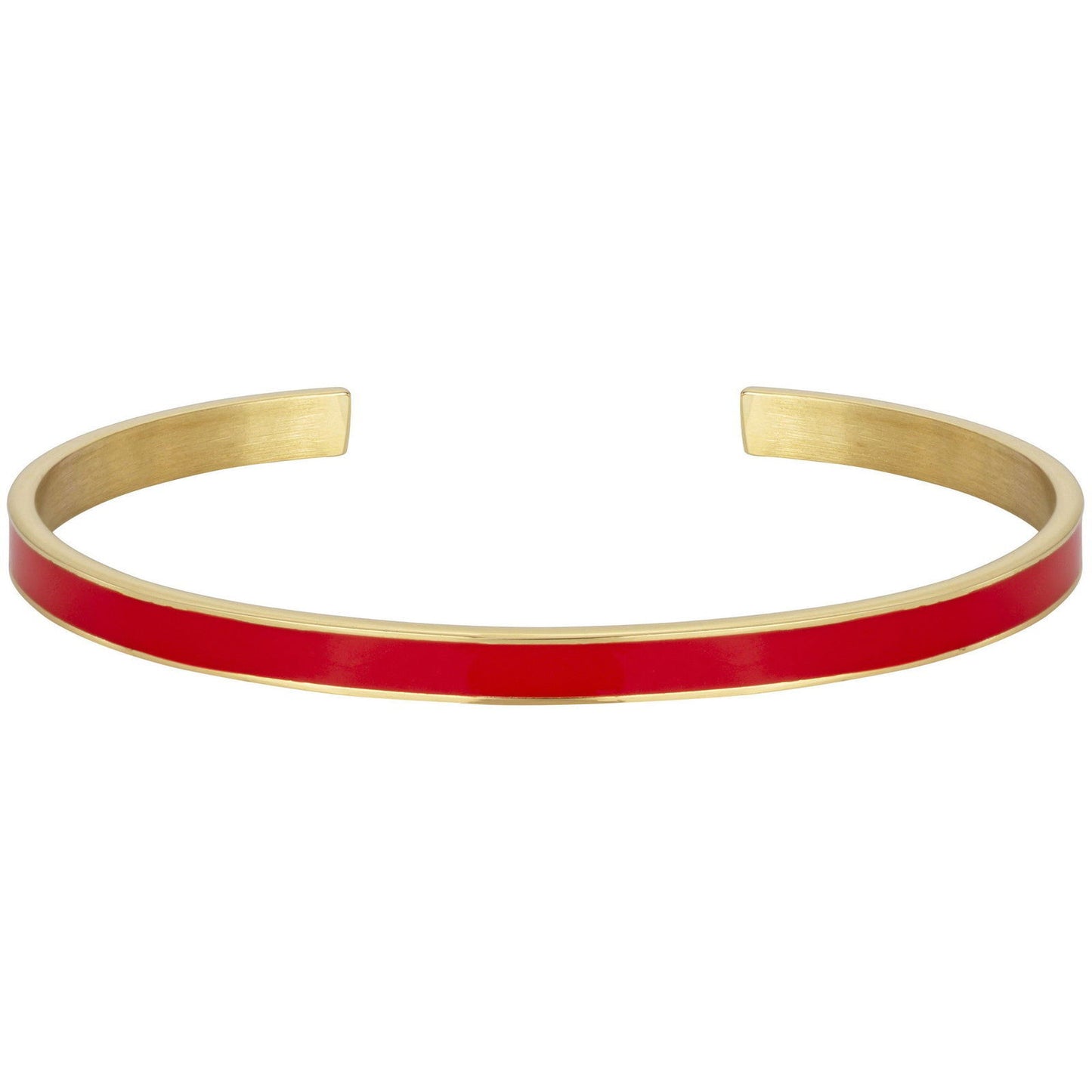 BANGLE IP GOLD LAQUE ROUGE DIAM.60 - Bijouterie Cordier