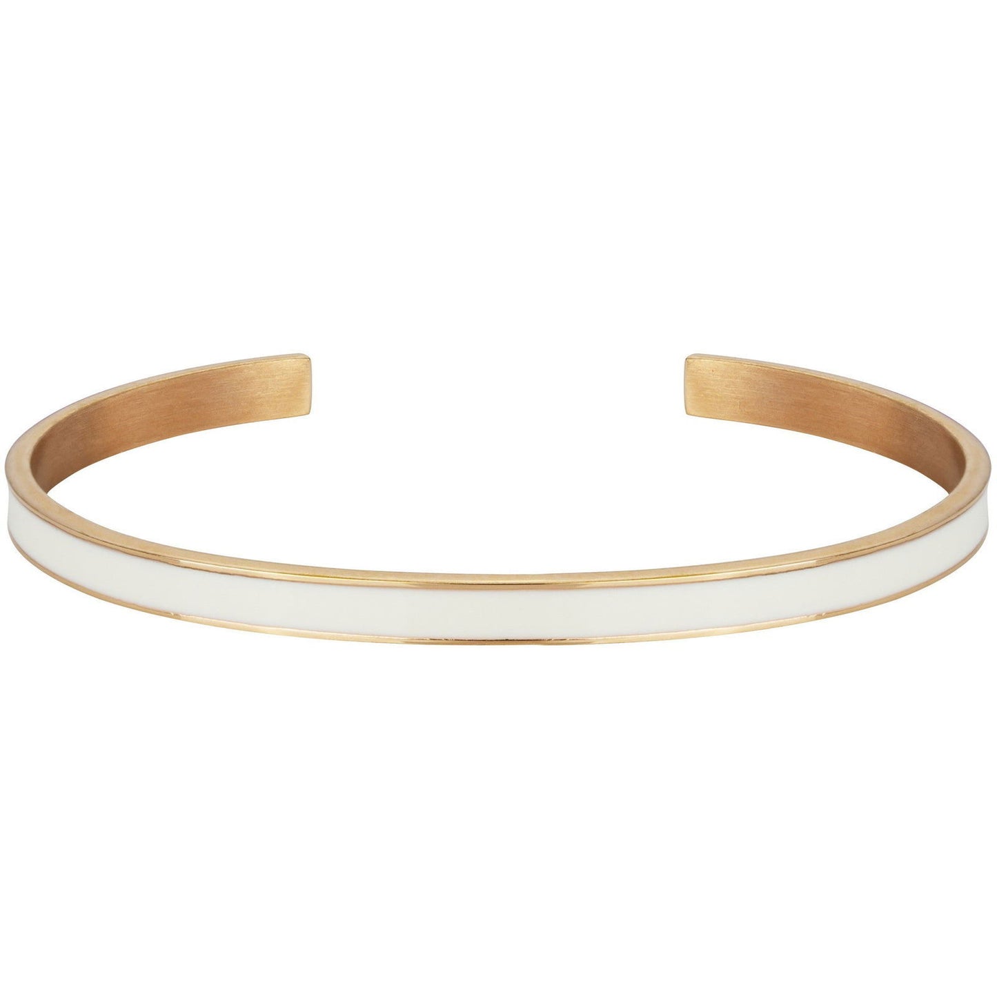BANGLE IP ROSE LAQUE BLANCHE DIAM.60 - Bijouterie Cordier