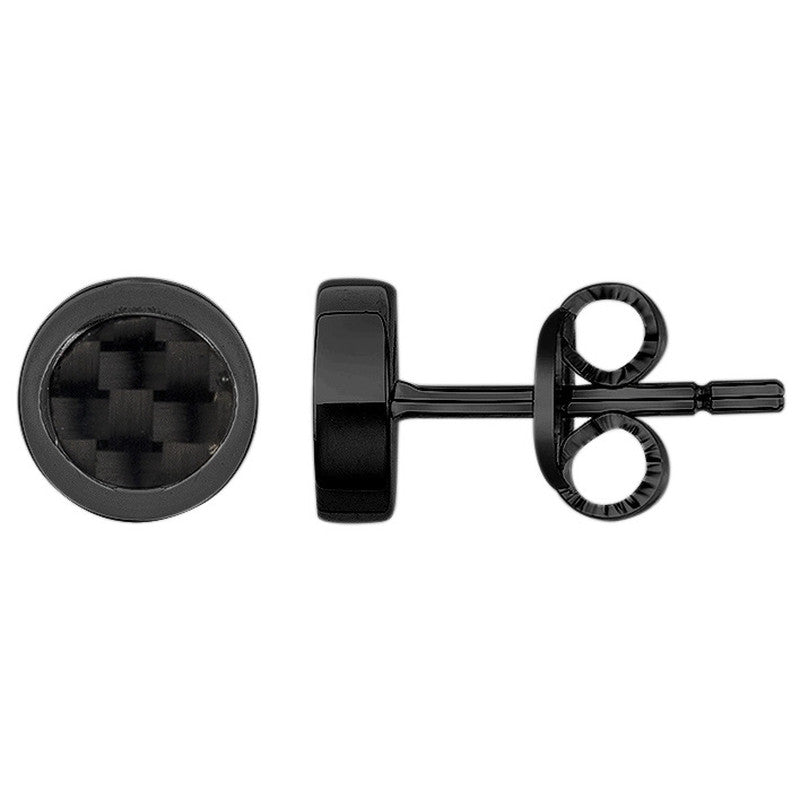 B.O. ACIER PVD NOIR ET CARBONE NOIR - Bijouterie Cordier