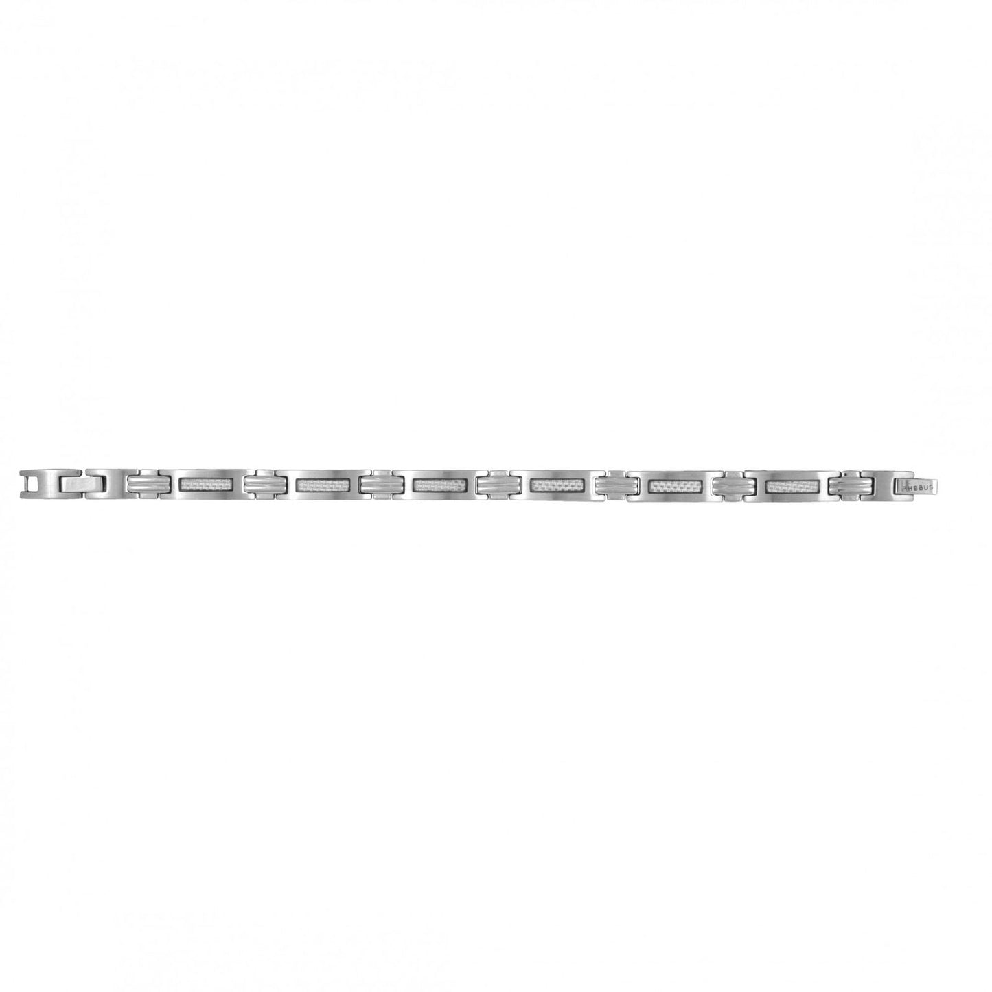 =BR170/0027 BRAC. ACIER/CARBONE BLANC 19+2CM