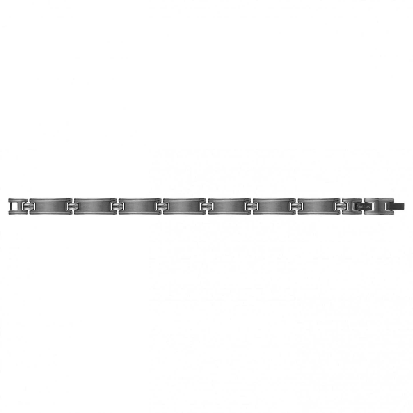 BRAC.ACIER TOUT IPQ MAT ET BRILLANT DOUBLE FERMOIR 19.5+1.5CM