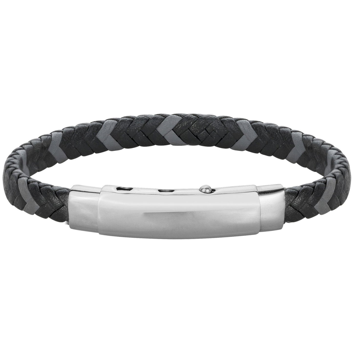 BRAC.MICROFIBRE TRESSE NOIRE GRIS-REGL.19,6-20,2-20,8cm