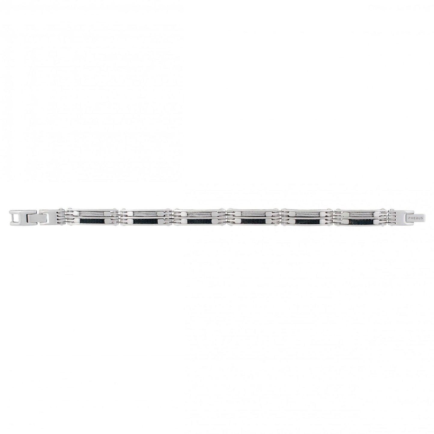 BRAC. ACIER CABLE GRIS / GRILLE ACIER NOIR 19+1.5CM