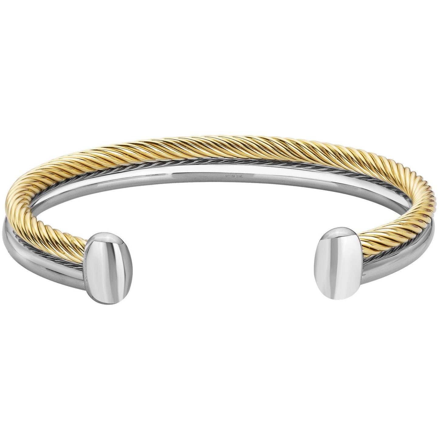 BRAC. ACIER ET PVD JAUNE -60*50