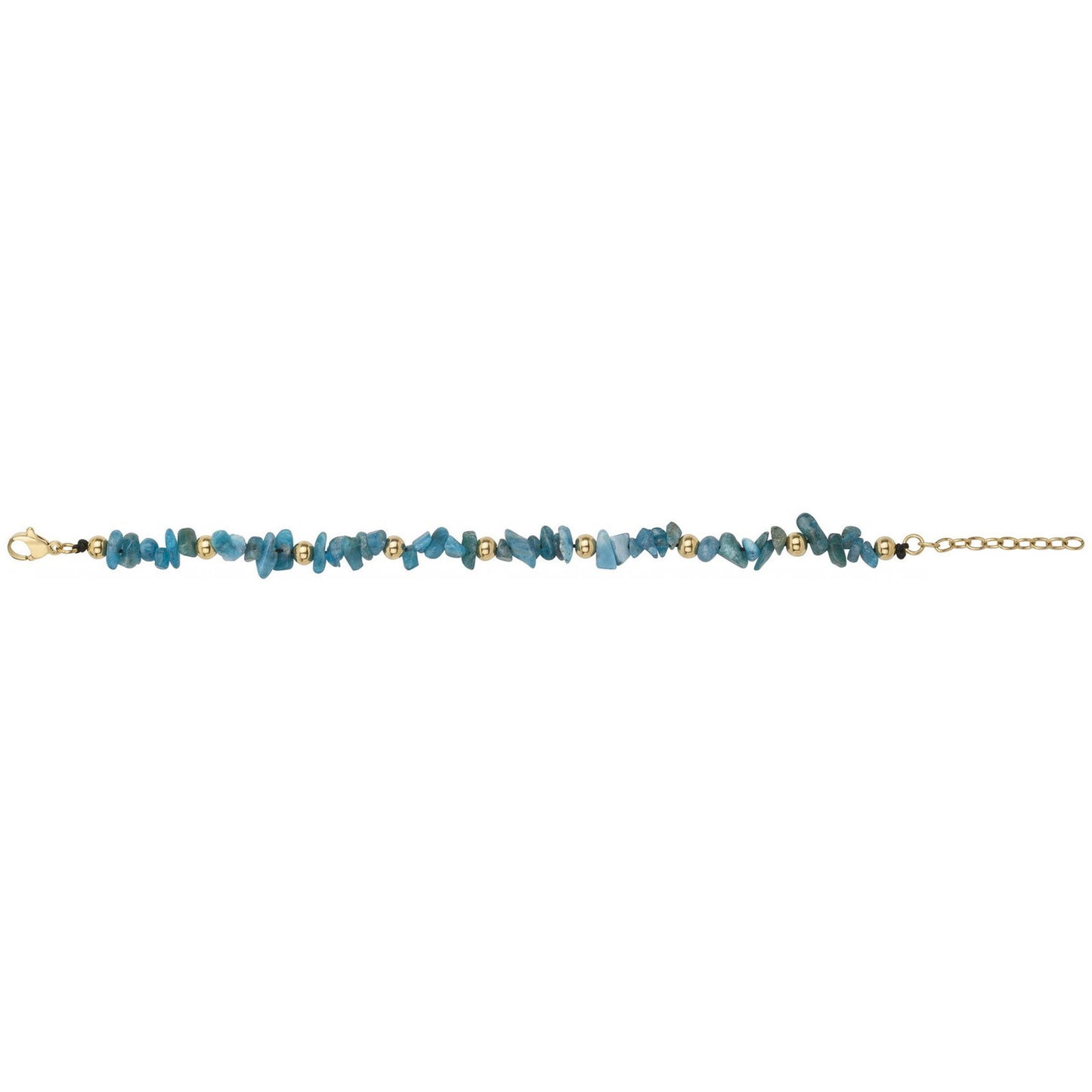 BRAC. ACIER IPG APATITE NATURELLE-16,5+3CM