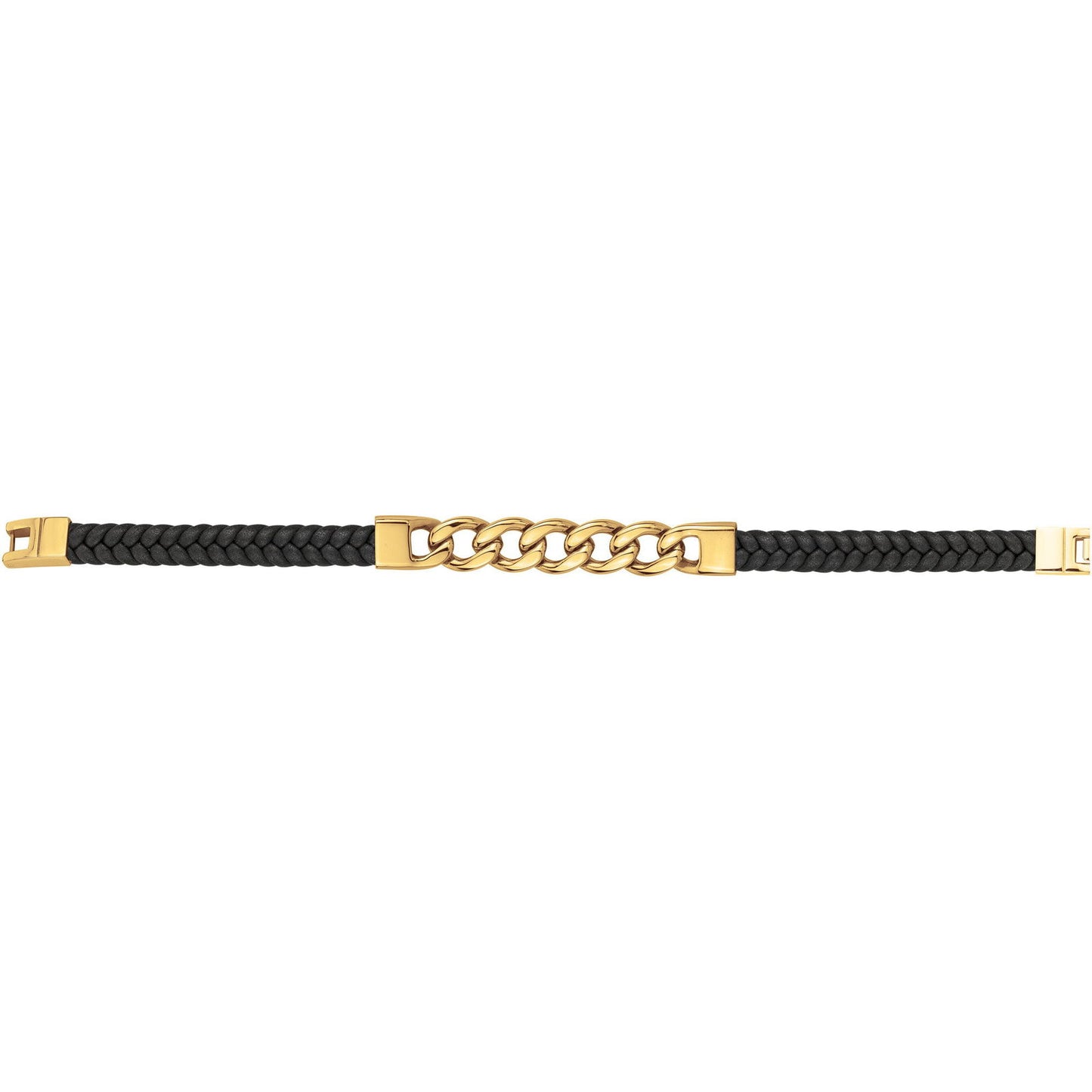 BRAC. ACIER IPG CUIR SYNTH. NOIR 19+1.5CM