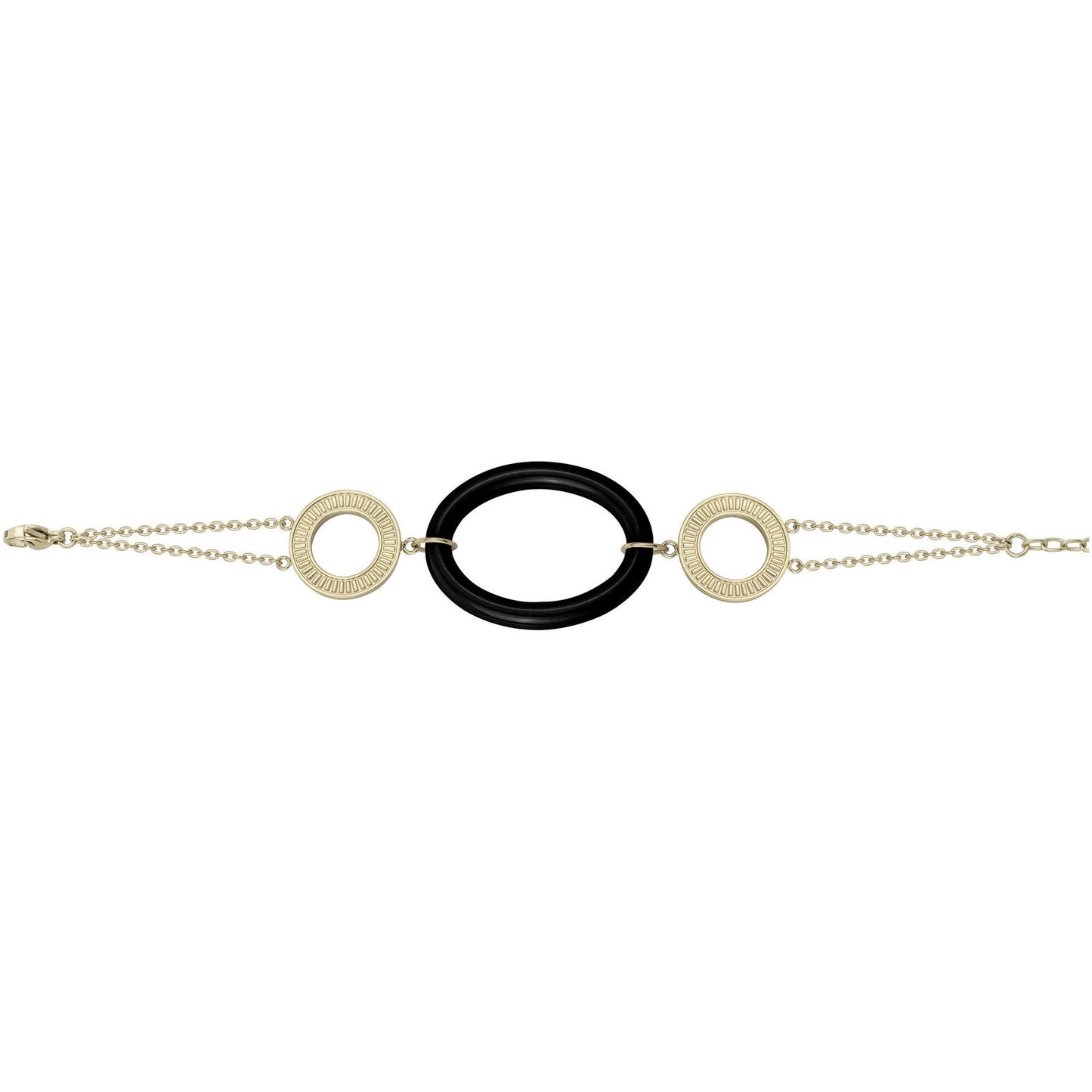 BRAC. ACIER IPG ET CERAM. NOIR 16+3CM