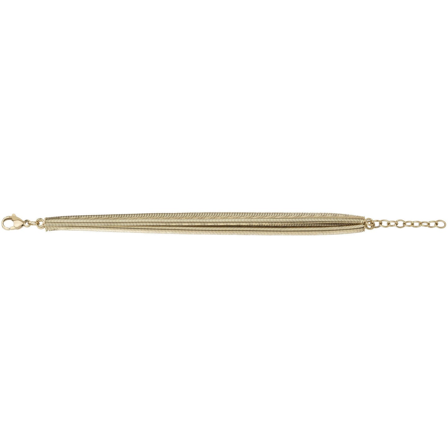 BRAC. ACIER PVD JAUNE 16+3CM