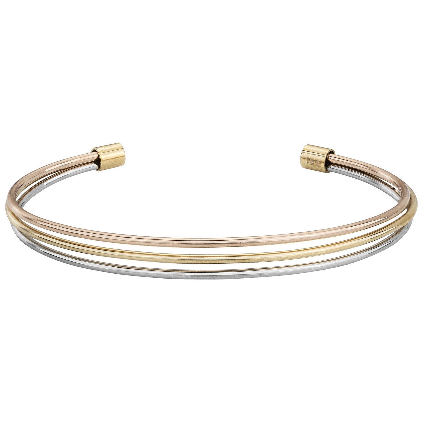 BRAC. ACIER PVD JAUNE ET ROSE 50*60*30