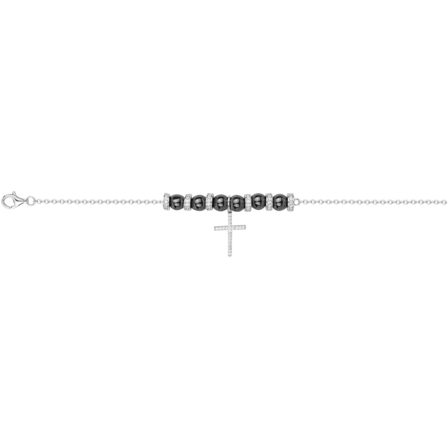BRAC. ARG. 925, 105 OZ ET CERAM. NOIR 16+3CM