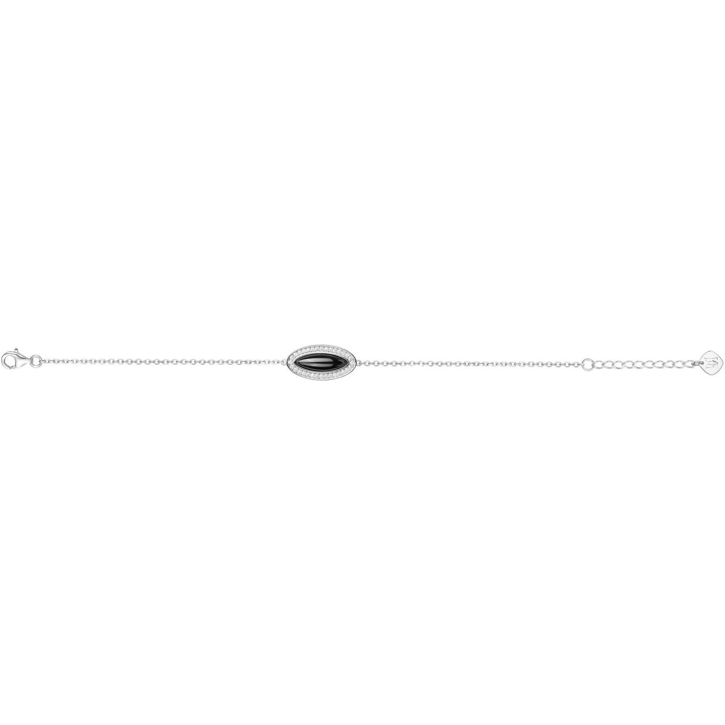 BRAC. ARGT. CERAM. NOIR 32 OZ-16+3CM