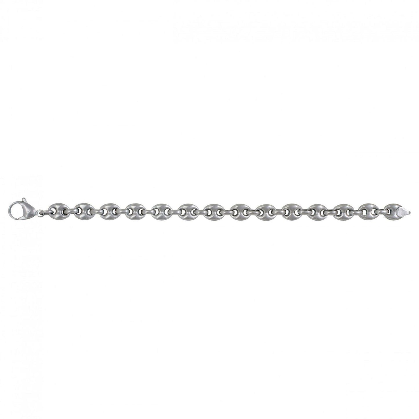 BRACELET ACIER GRAIN DE CAFE 21CM - Bijouterie Cordier