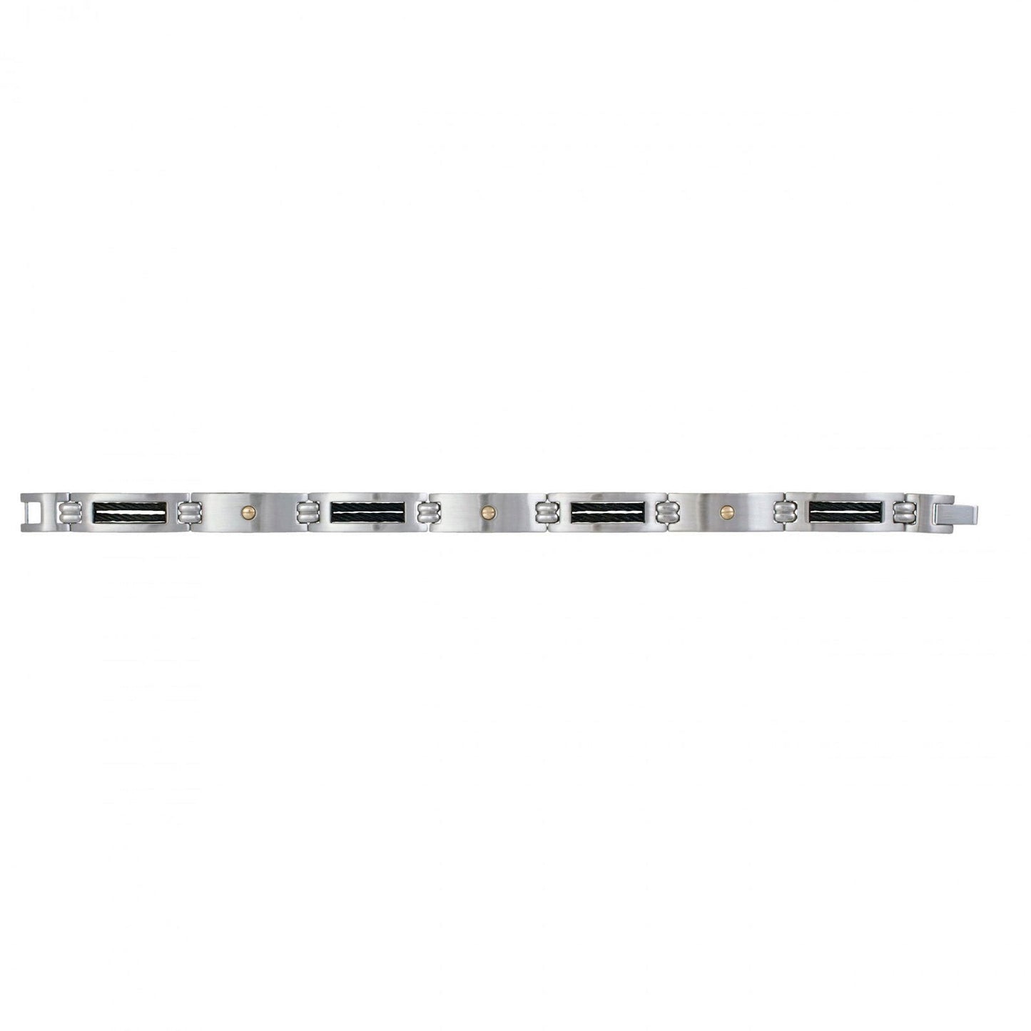 BRAC. AC/CABLE NOIR/OR750/000 3VIS 0.06G 21CM - Bijouterie Cordier