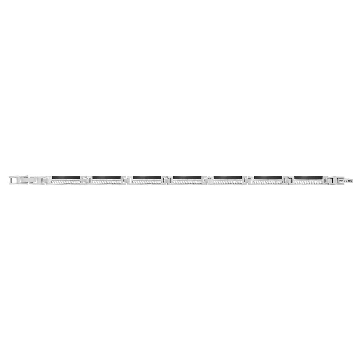 BRAC ACIER. CERAM NOIR ET CABLE 20+1CM