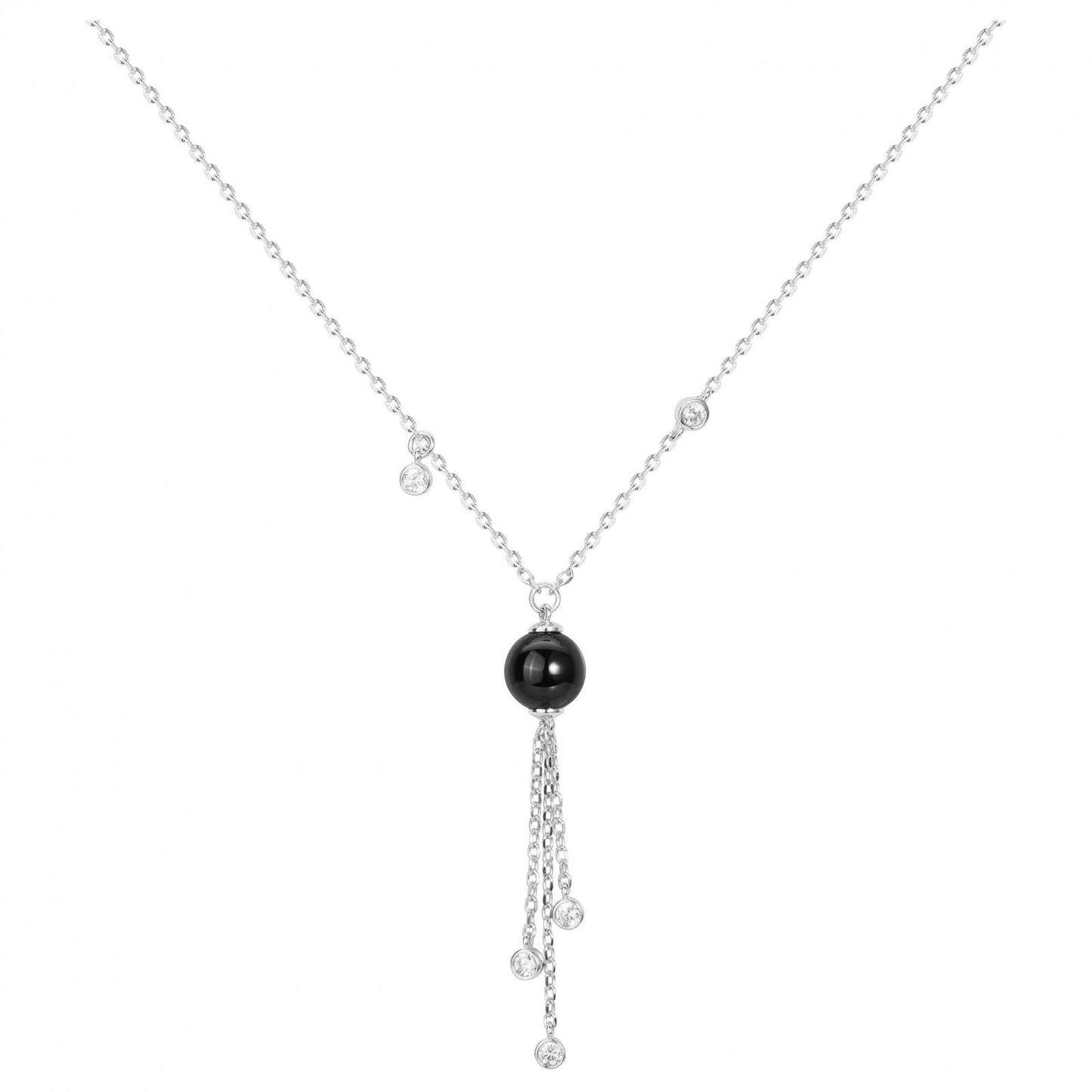 COL. ARG. CERAM. NOIR. CERAM. 5 OZ BLANCHE - Bijouterie Cordier