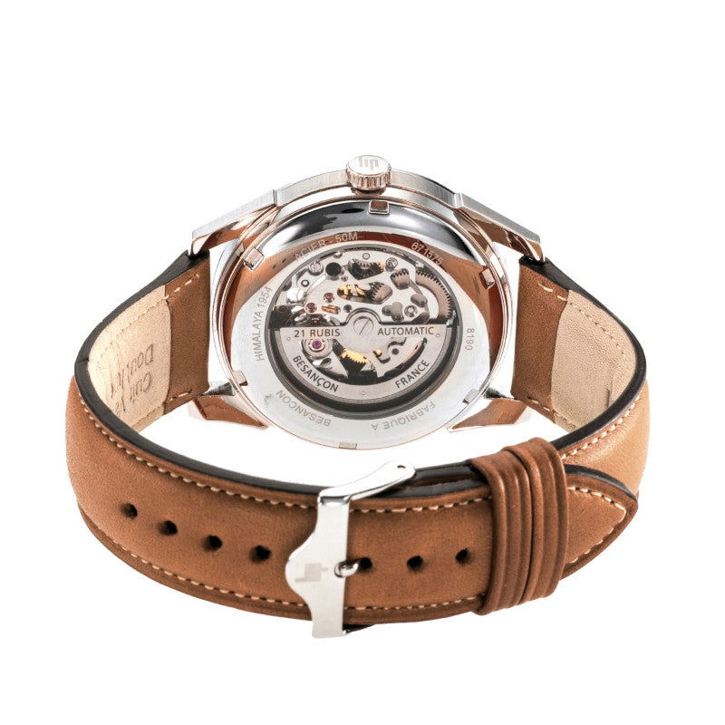 Montre Lip Homme Automatique Cadran Bleu Bracelet Cuir - Bijouterie Cordier