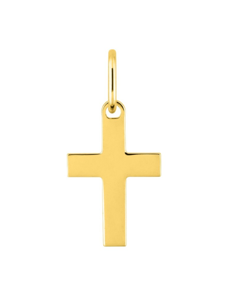 Pendentif Croix Classique en Or Jaune 18K - Bijouterie Cordier