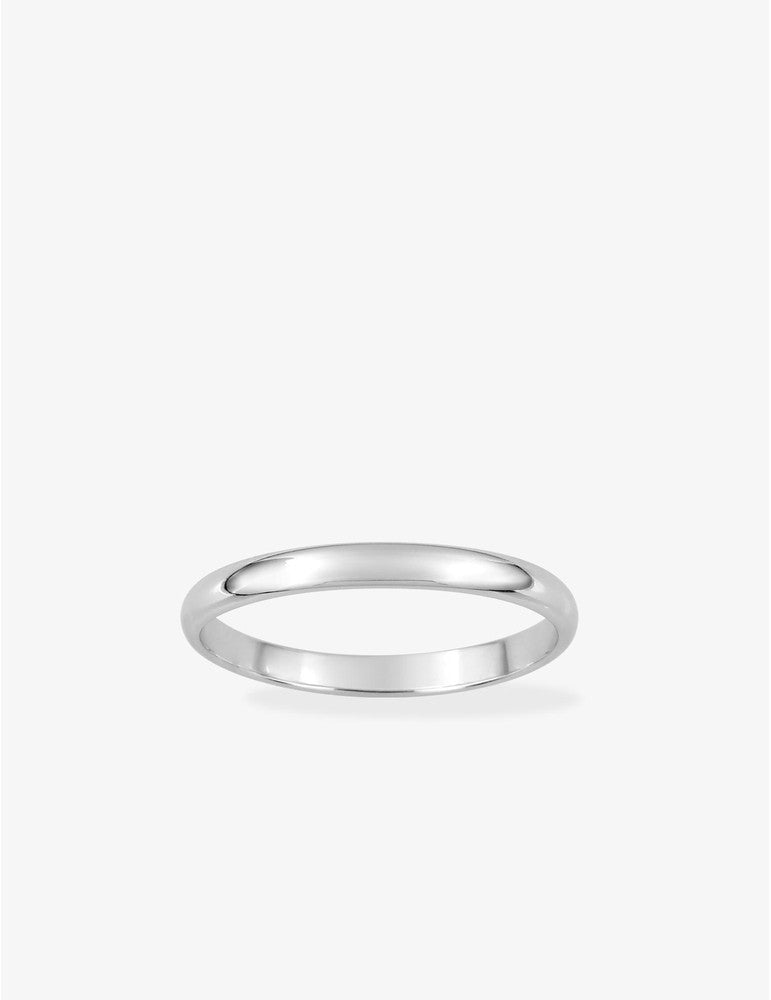Alliance Argent Demi-Jonc Rhodié 925/1000e – 2.5mm