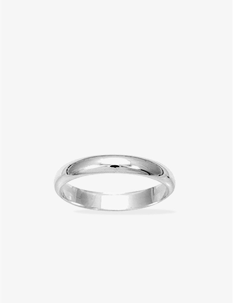 Alliance Argent Demi-Jonc Rhodié 925/1000e – 3.5mm