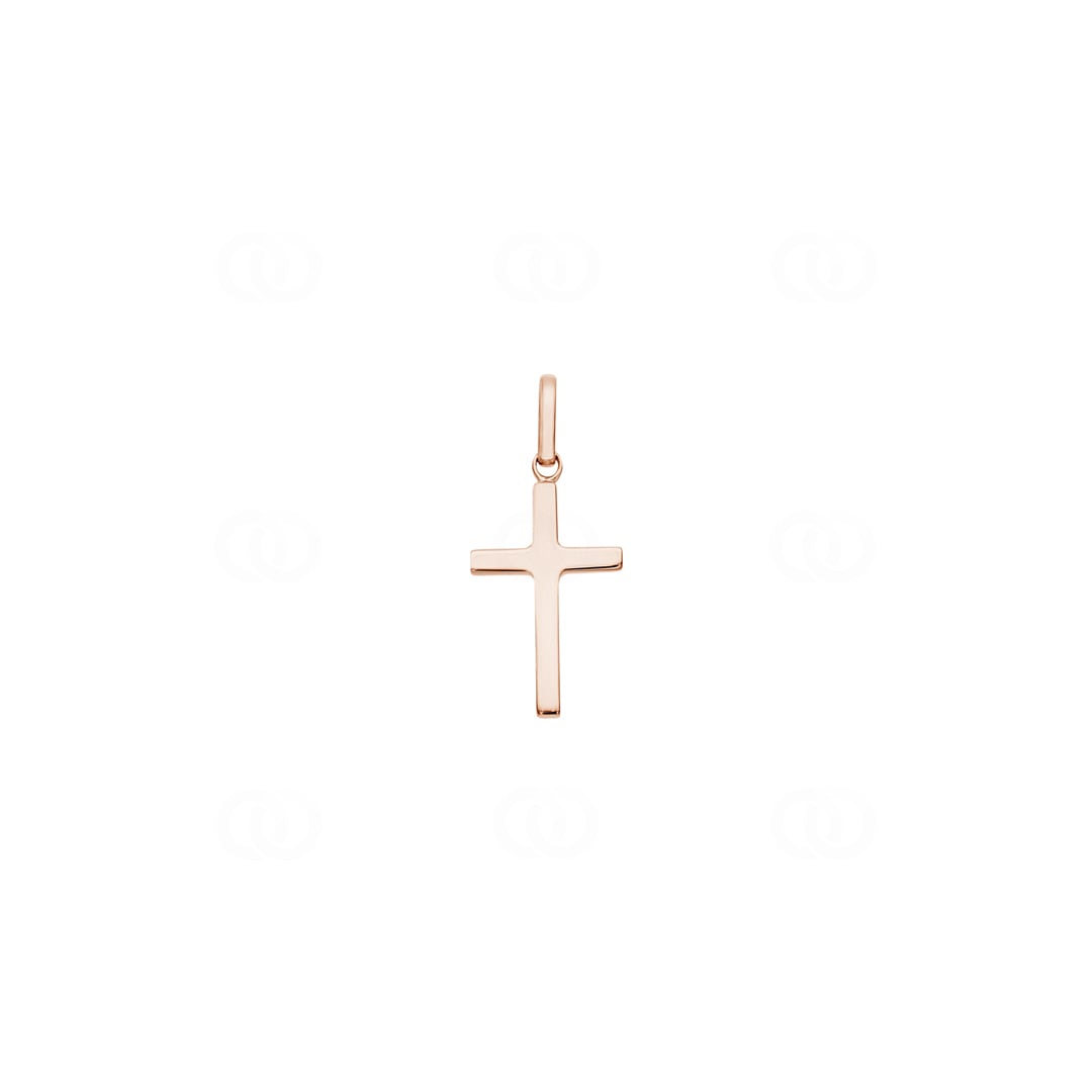 Pendentif Croix Or Rose 18K 1,25g