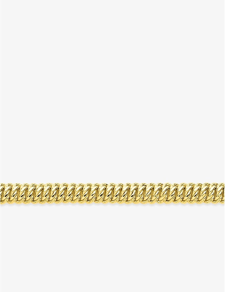 Bracelet Chaîne Américaine 7,5 mm Or Jaune 750‰ 18K | Bijouterie Cordier