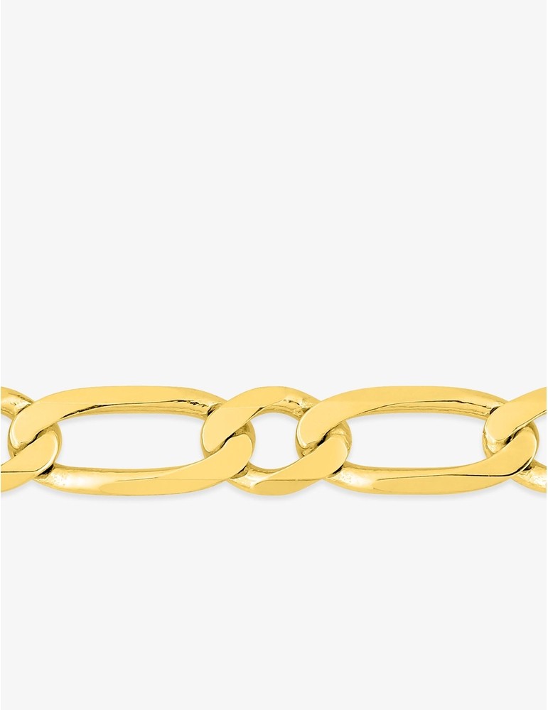 Chaîne alternée 1+1 ultra-plate en or jaune 750‰ – Largeur 6 mm