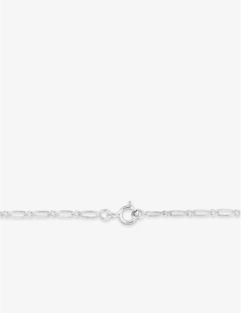 Chaîne alternée 1+1 ultra-plate en or blanc 750‰ – Largeur 2.5mm