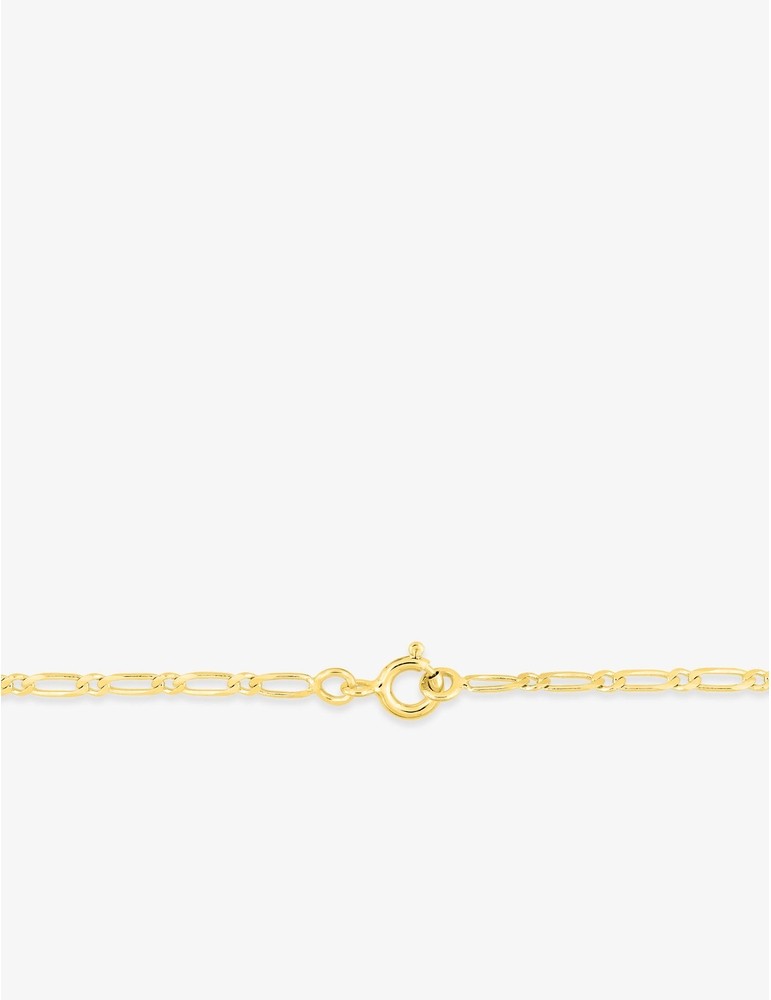 Chaîne alternée 1+1 ultra-plate en or jaune 750‰ – Largeur 2.5 mm