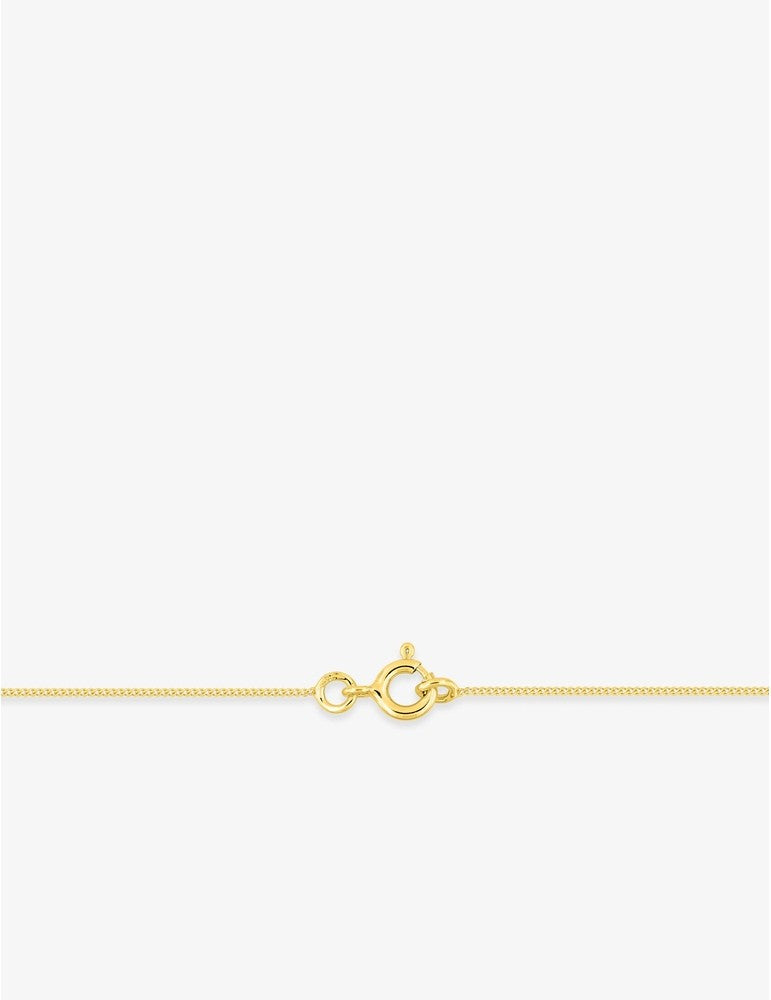 Chaîne gourmette diamantée 0,77 mm – Or jaune 375‰ 0.77mm