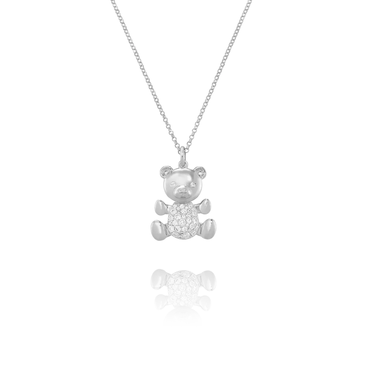 Collier Ourson Légende Argent & Oxydes de Zirconium