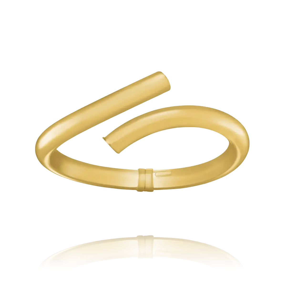 Bracelet Jonc Formes Semi-Ouvert Argent Doré Charles Garnier