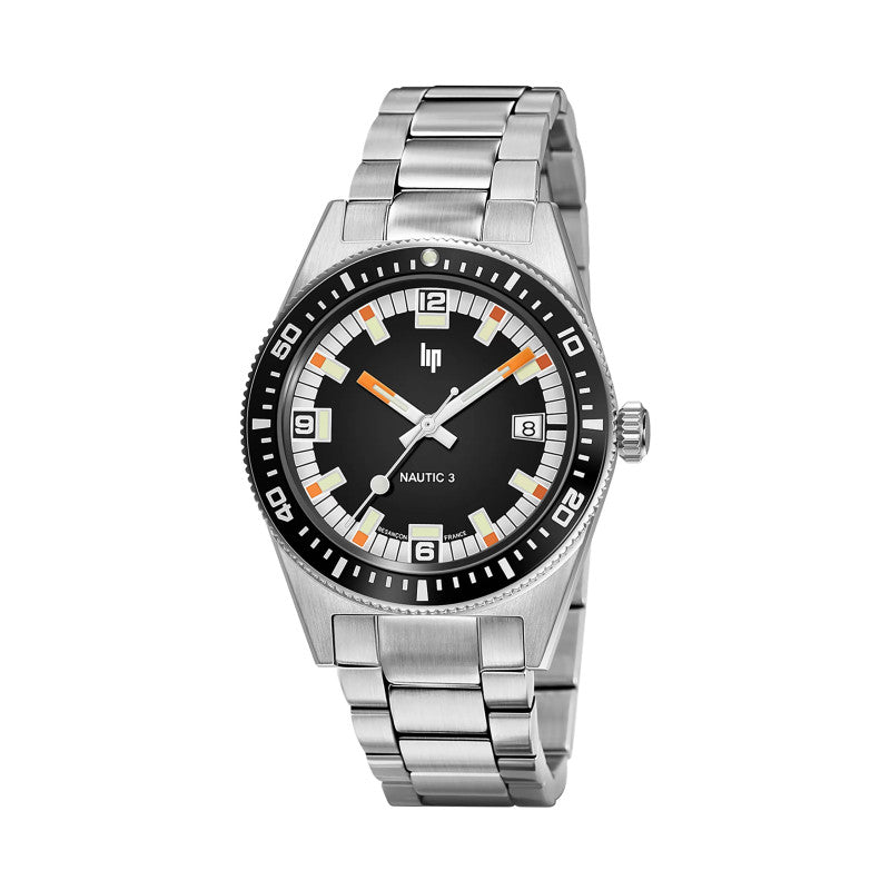 LIP Nautic 3 Automatique 39 mm Réf. : 671852 Bracelet métal