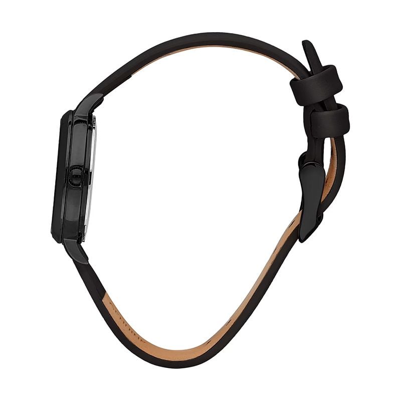 Montre OUI & ME Fleurette Cuir Noir