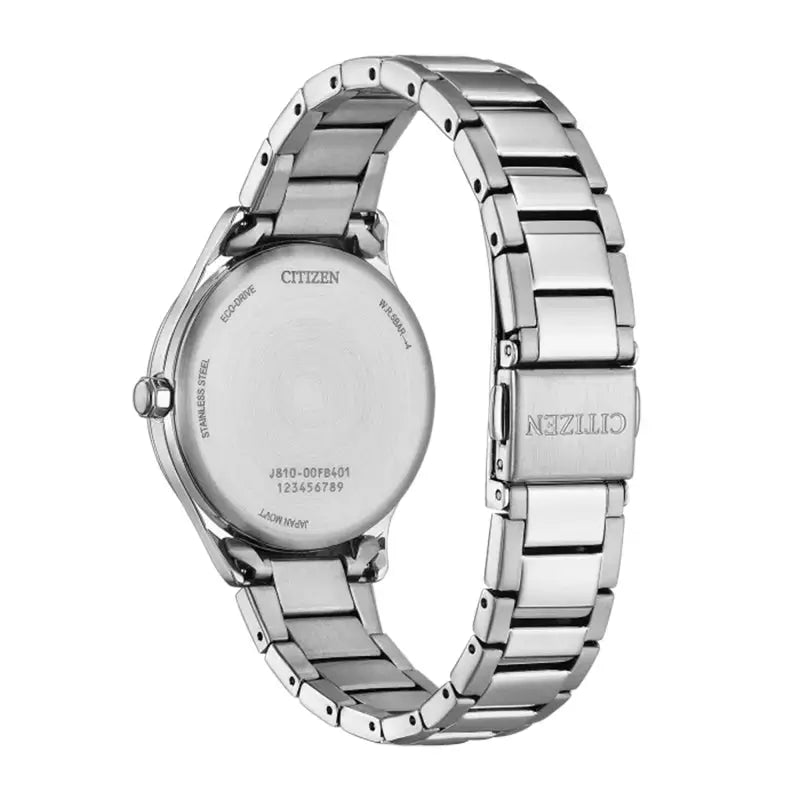 Citizen FE6121-67A – Montre femme Eco-Drive acier cadran blanc