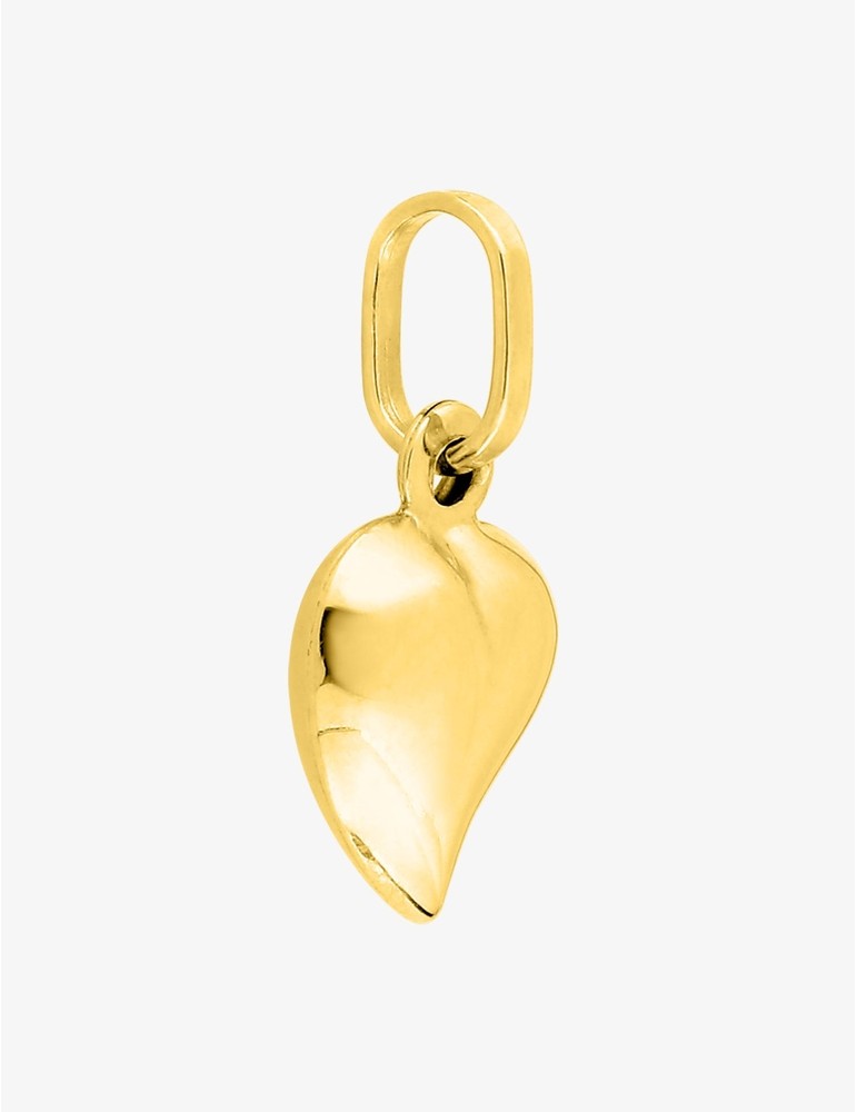 Pendentif cœur bombé or jaune 375 ‰