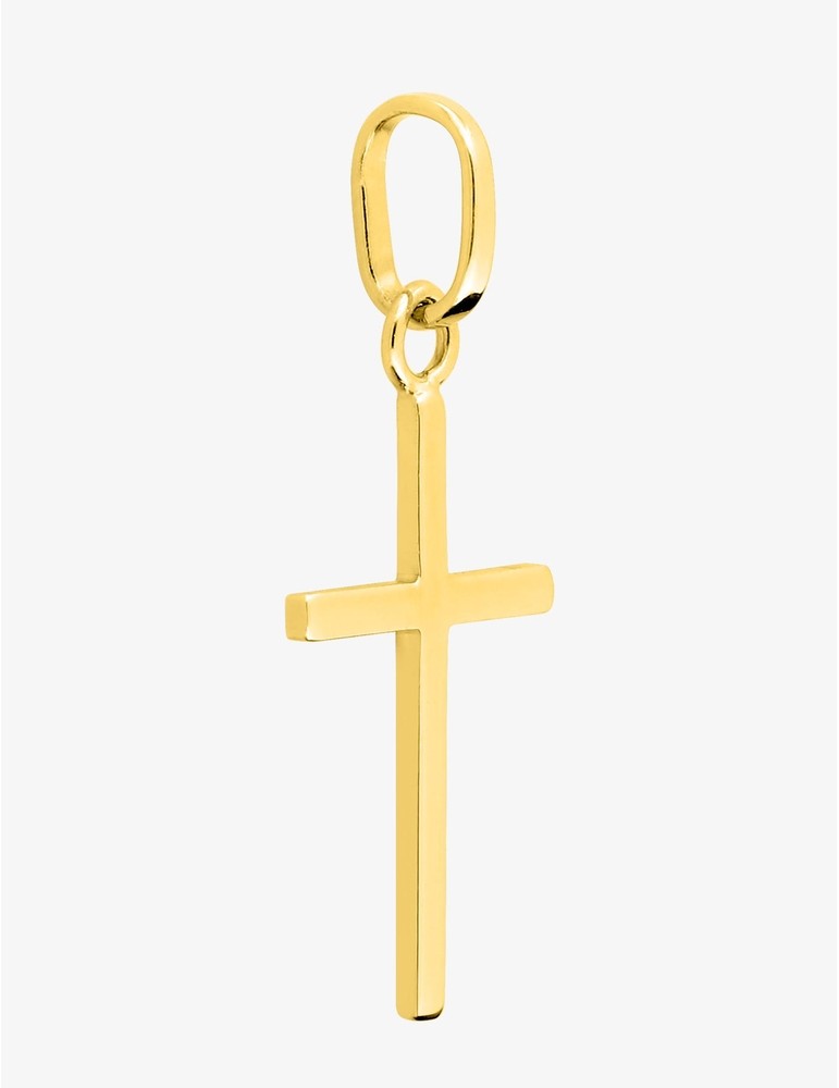 Pendentif croix 16 x 10 mm or jaune 375‰