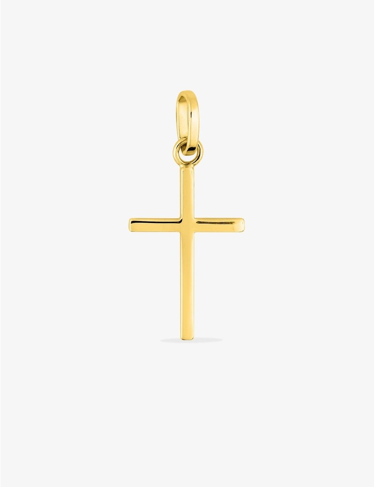 Pendentif Croix en Or Jaune 750/1000 – 10 x 20 mm