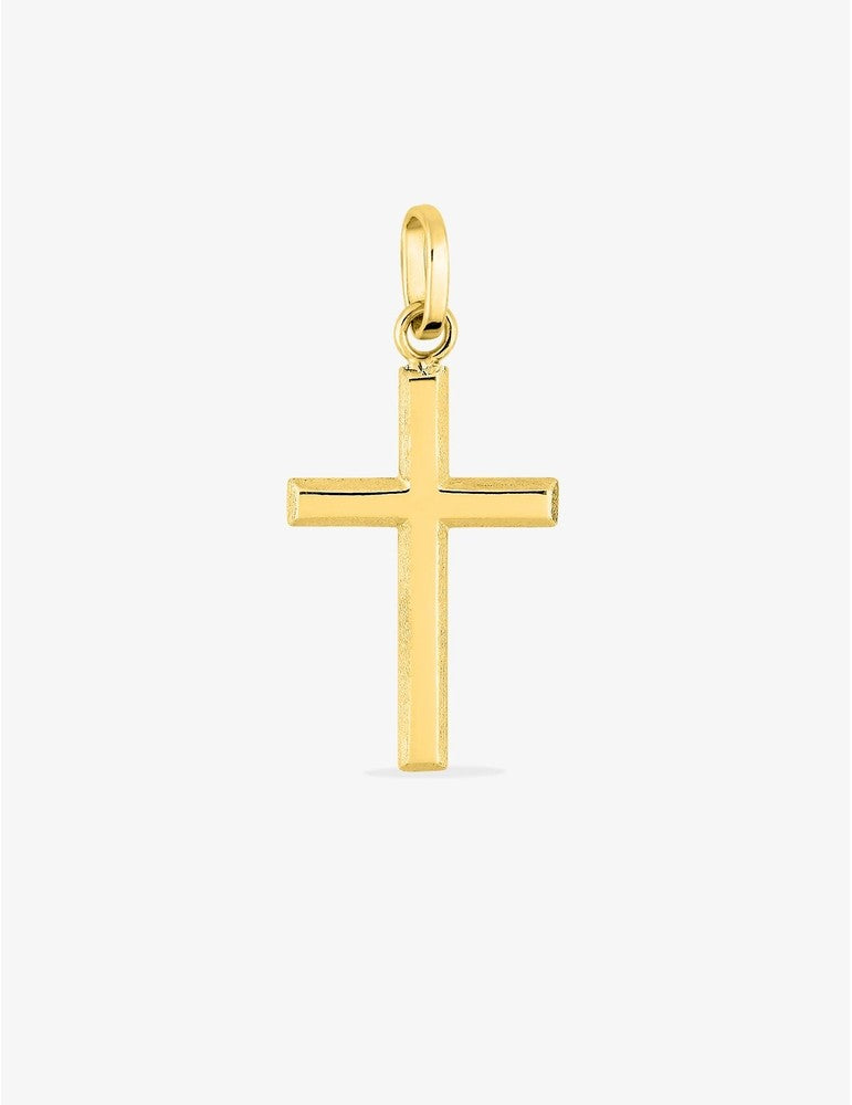 Pendentif Croix en Or Jaune 750/1000 – 12 x 24 mm