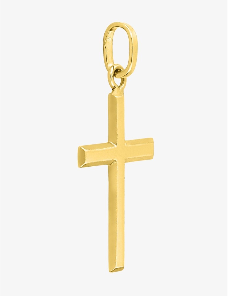 Pendentif Croix en Or Jaune 750/1000 – 12 x 24 mm