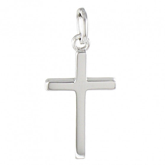 Pendentif Croix Or Gris 18K 1,90g