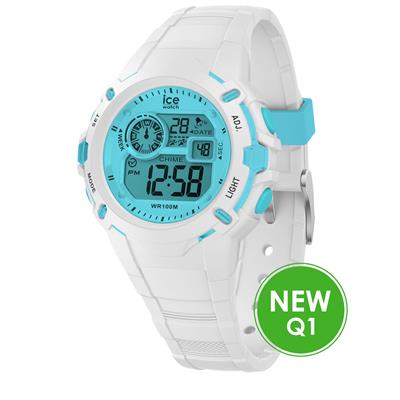 Montre ICE Digit Explorer - White Blue Small (Référence : 024003)